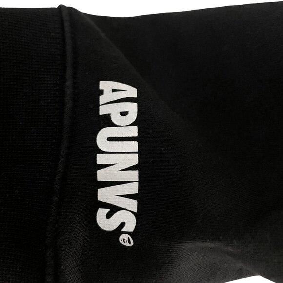 black AAPE by A Bathing Ape "AAPE NOW" hoodie. - Picture 4 of 6